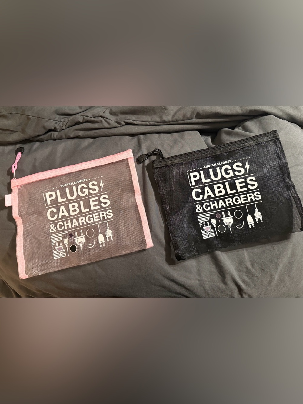 2 Unbranded Cable Organizer Pouch
